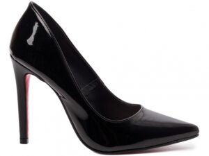 scarpin preto salto 12cm verniz | VitriNerm