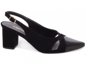 scarpin preto salto 6cm verniz | VitriNerm