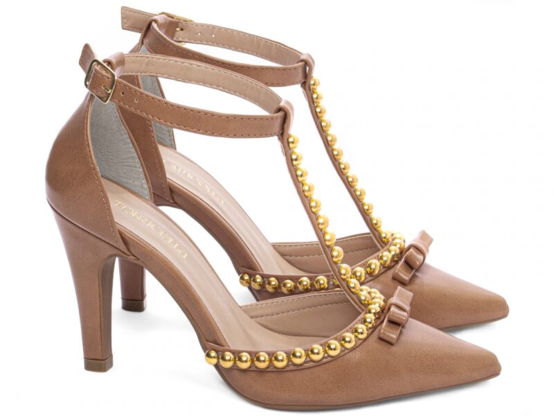 scarpin feminino caramelo solado antiderrapante | VitriNerm
