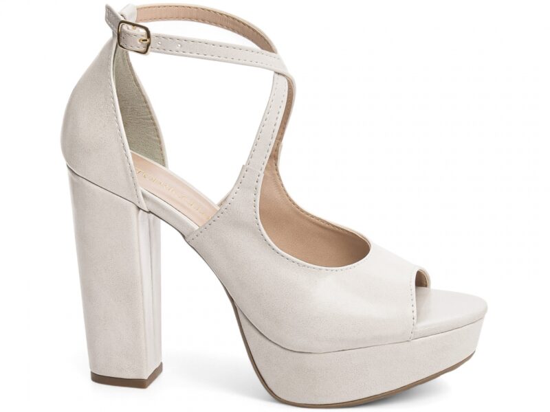 sandalia feminina off white feminino elegante comprar | VitriNerm