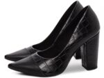 detalhe salto 9cm preto scarpin feminino | VitriNerm