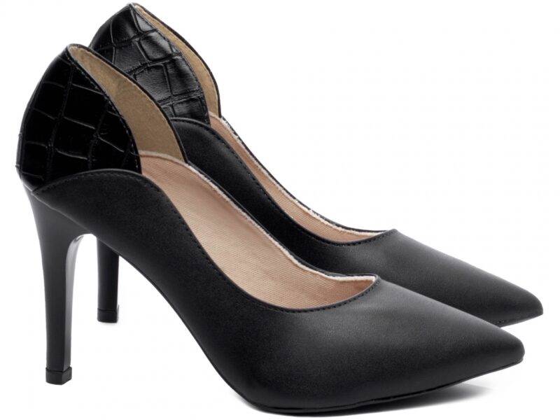 scarpin feminino preto solado antiderrapante | VitriNerm