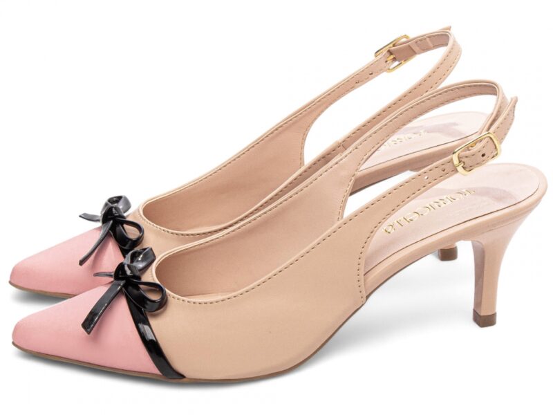 detalhe salto 6cm dourada scarpin feminino | VitriNerm