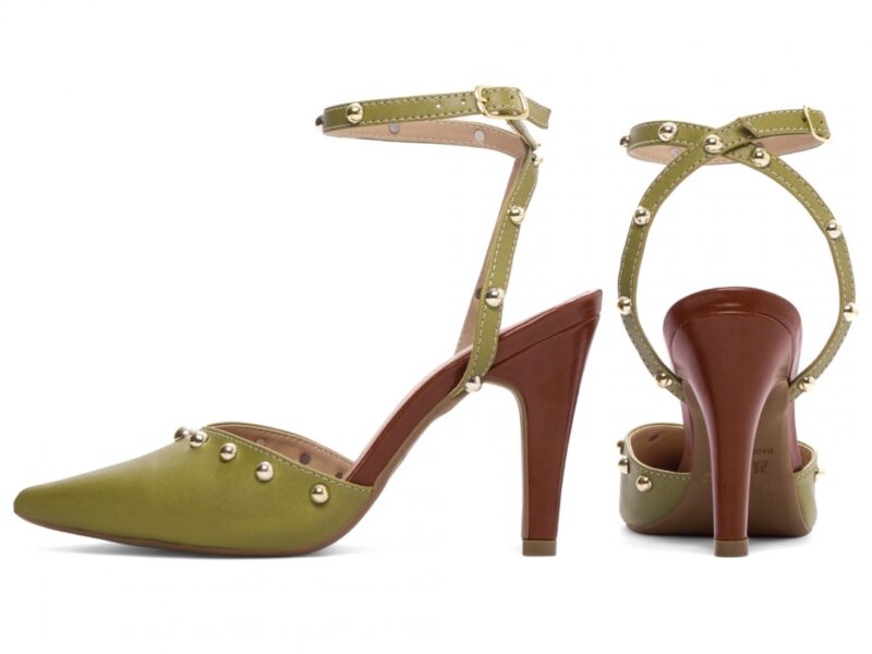 scarpin feminino caramelo vista lateral salto 9cm | VitriNerm