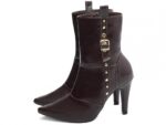 detalhe bico bota feminina marrom feminino | VitriNerm