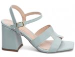 sandália azul salto 7cm napa | VitriNerm