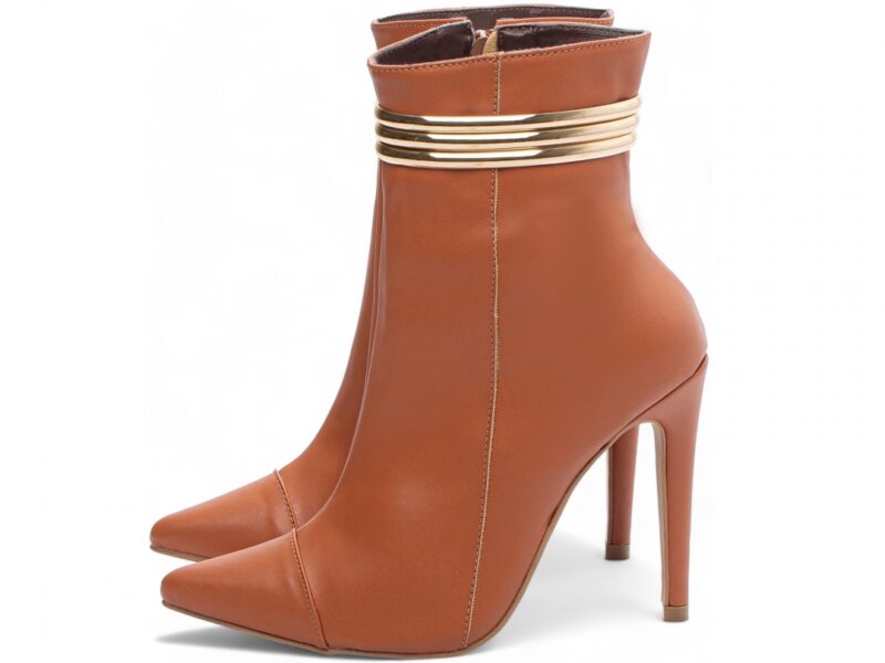detalhe bico bota feminina caramelo feminino | VitriNerm