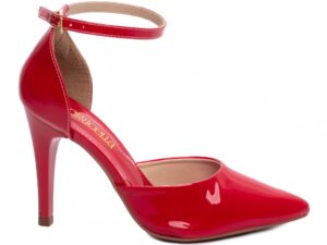 scarpin vermelho salto 10cm verniz | VitriNerm