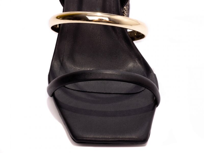 detalhe bico sandália feminina dourado feminino | VitriNerm
