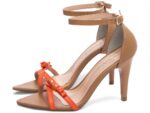 detalhe salto 9cm bege sandália feminina | VitriNerm