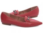 detalhe bico mocassim feminino vermelho feminino | VitriNerm