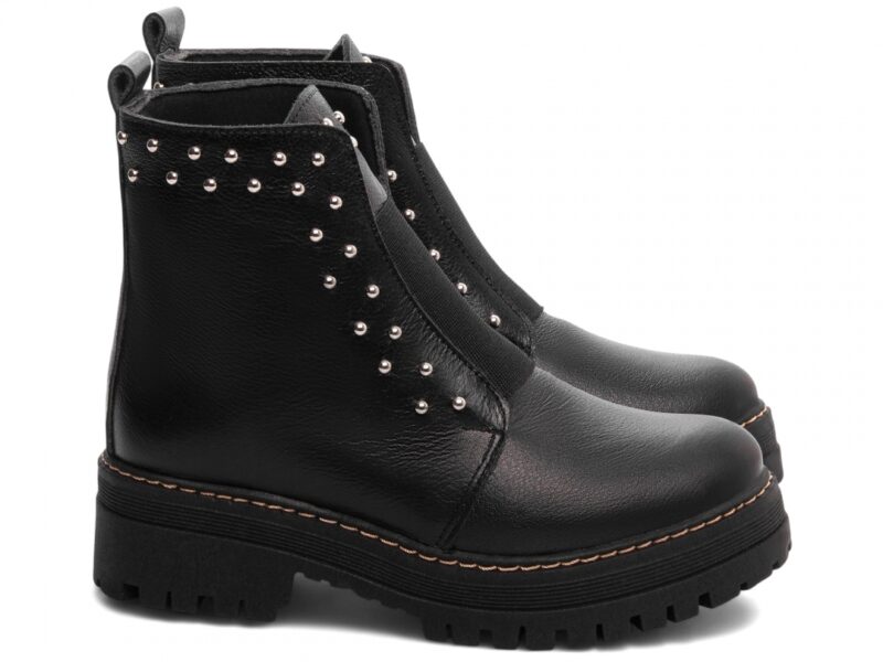 coturno feminino preto vista lateral | VitriNerm