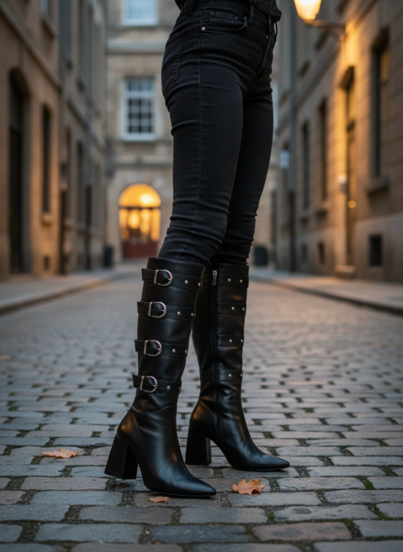 bota feminina preta feminino elegante comprar | VitriNerm