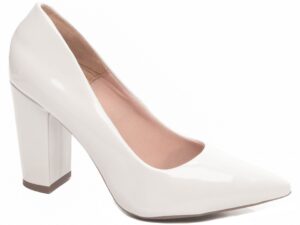 scarpin off white salto 8,5cm verniz | VitriNerm