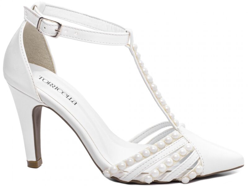 scarpin branco salto 9cm napa | VitriNerm