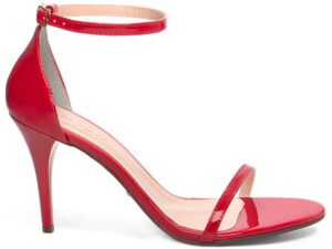 sandália vermelho salto 11cm verniz | VitriNerm