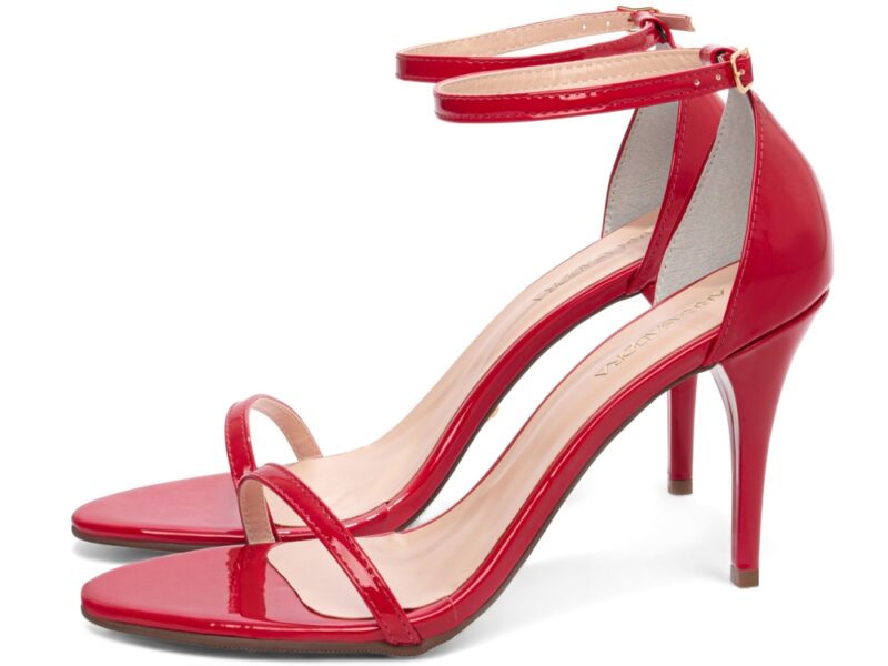 detalhe salto 11cm vermelho sandália feminina | VitriNerm