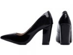 scarpin feminino preto vista lateral salto 8,5cm | VitriNerm