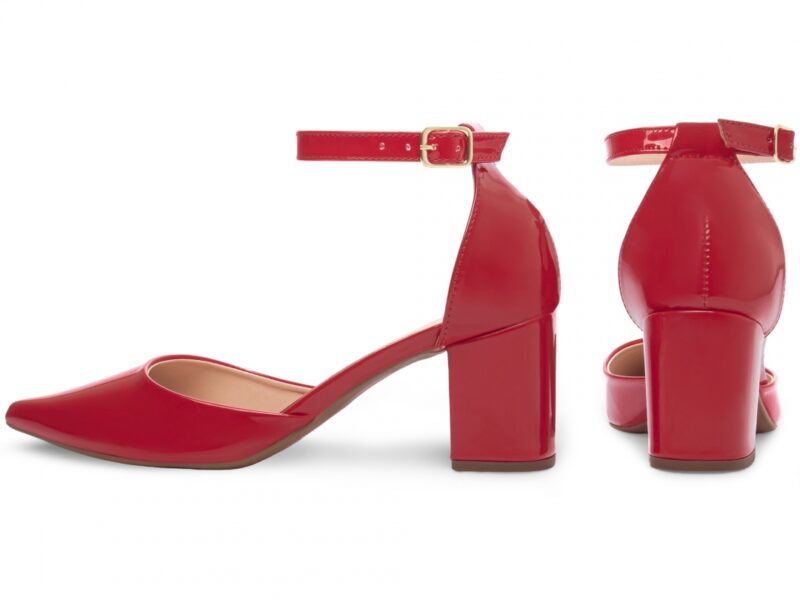 scarpin feminino dourada vista lateral | VitriNerm