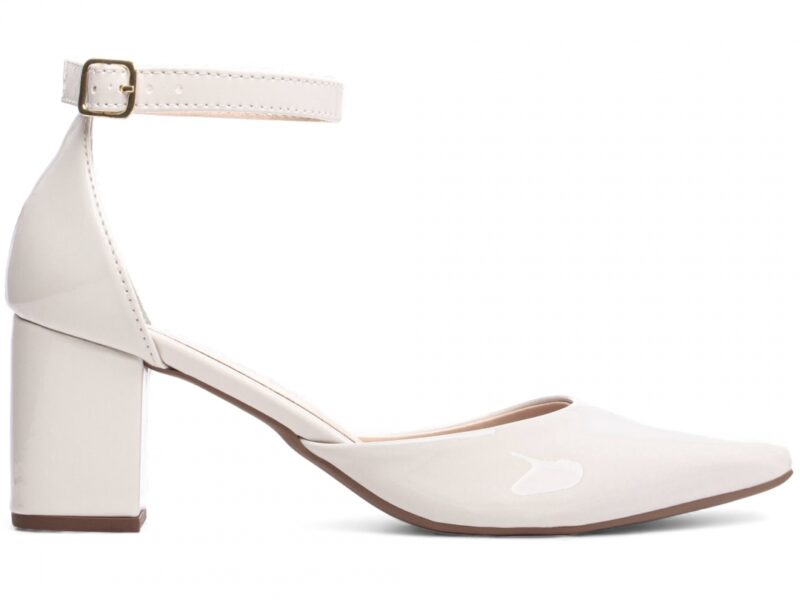 scarpin feminino off white par completo | VitriNerm