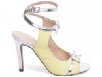 sandália prata salto 9,5cm napa | VitriNerm