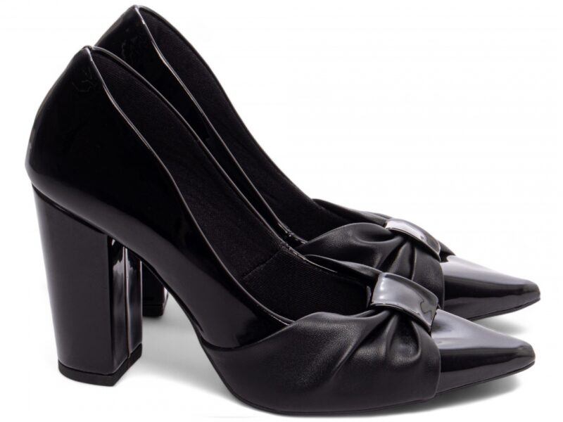 scarpin feminino preto solado antiderrapante | VitriNerm