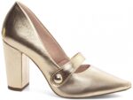 scarpin dourado salto 9cm napa | VitriNerm