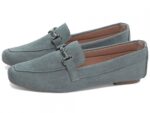 mocassim feminino azul vista lateral | VitriNerm