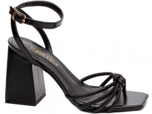 sandália preta salto 9cm napa | VitriNerm