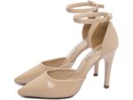 detalhe salto 10cm dourada scarpin feminino | VitriNerm