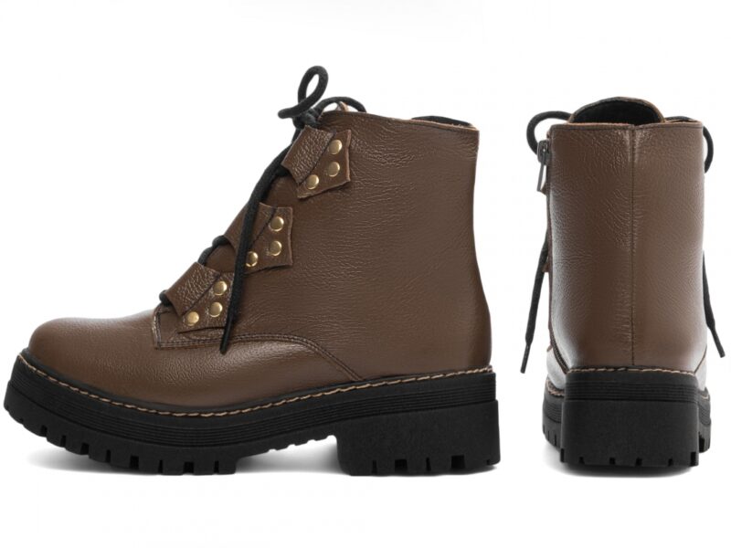 detalhe coturno feminino marrom feminino | VitriNerm