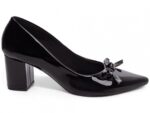 scarpin preto salto 6,5cm verniz | VitriNerm