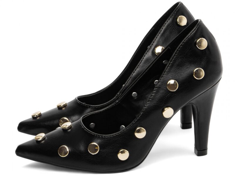 detalhe salto 9cm preto scarpin feminino | VitriNerm