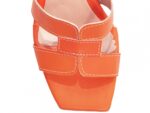 detalhe bico sandália feminina laranja feminino | VitriNerm