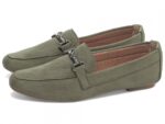 mocassim feminino verde vista lateral | VitriNerm