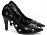 scarpin feminino preto solado antiderrapante | VitriNerm