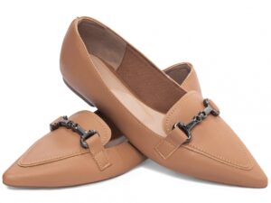 mocassim caramelo bico fino napa | VitriNerm