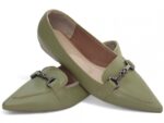 mocassim verde bico fino napa | VitriNerm