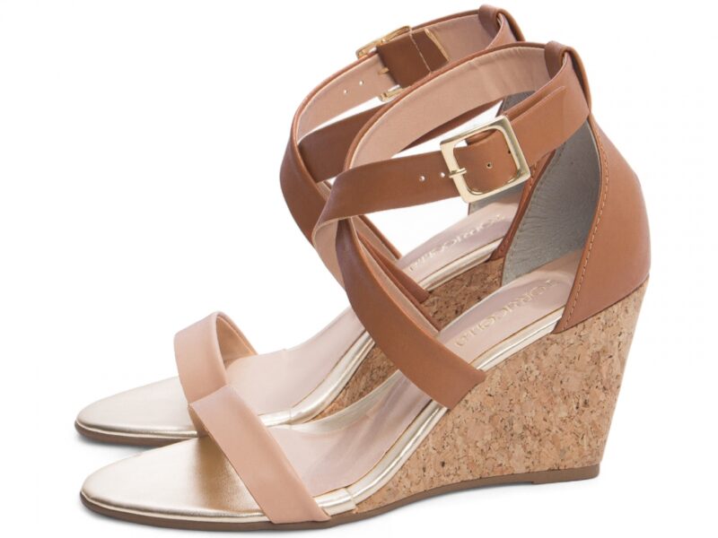 detalhe sandália feminina caramelo feminino | VitriNerm