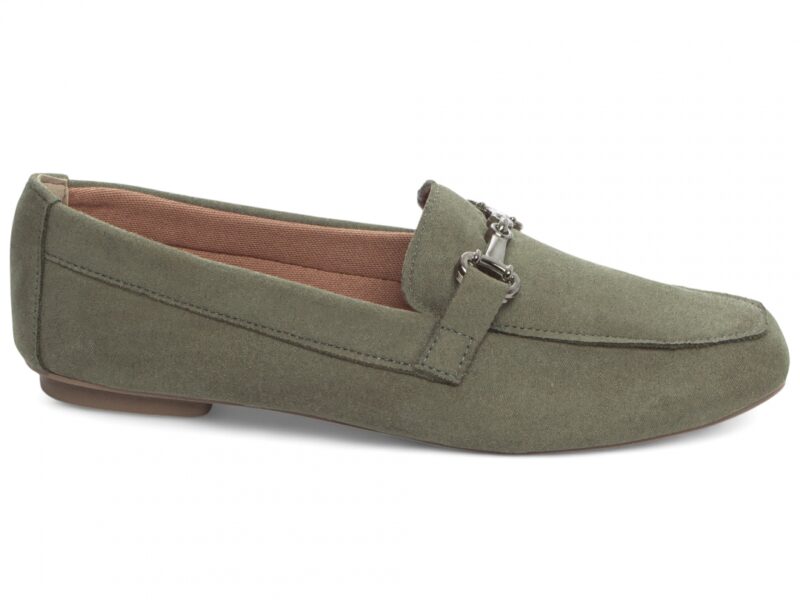 mocassim feminino verde solado antiderrapante | VitriNerm