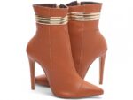 detalhe salto 12cm caramelo bota feminina | VitriNerm