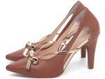 detalhe salto 9cm caramelo scarpin feminino | VitriNerm