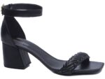 sandália preto salto 7cm napa | VitriNerm