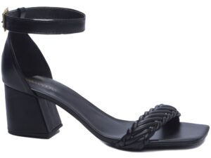 sandália preto salto 7cm napa | VitriNerm