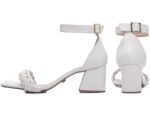 sandália feminina off white vista lateral salto 7cm | VitriNerm