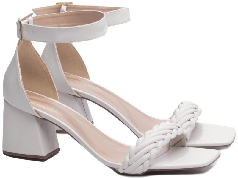 sandália feminina off white solado antiderrapante | VitriNerm