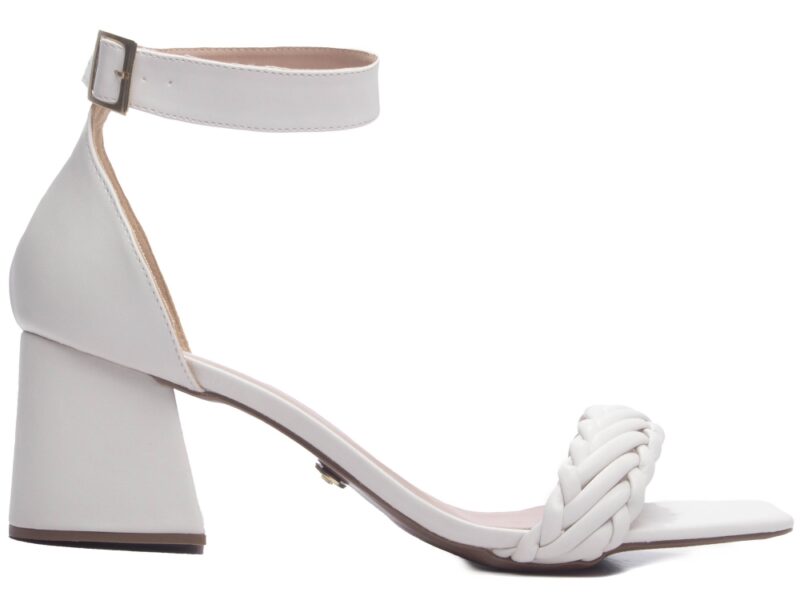 sandália feminina off white par completo | VitriNerm