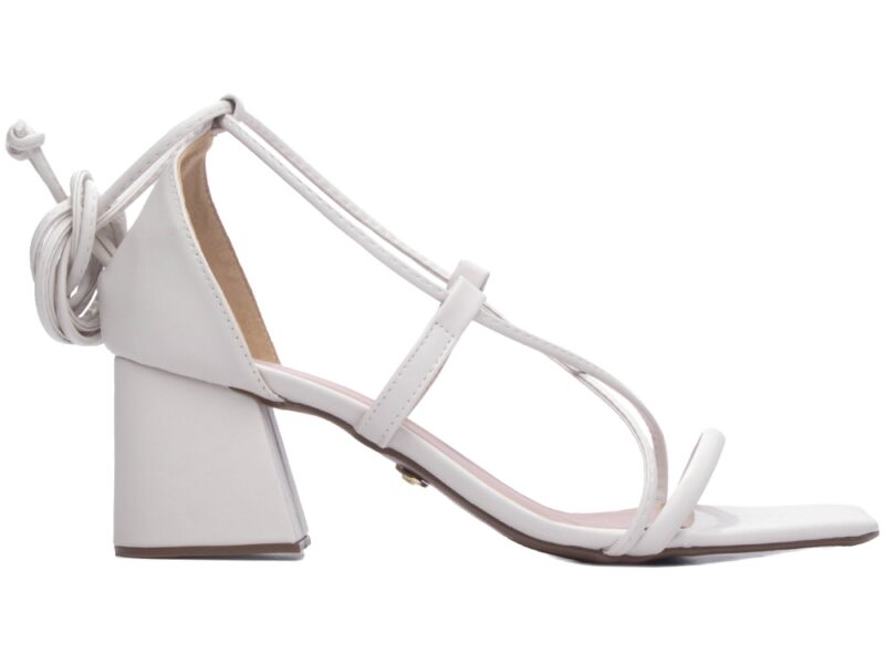 sandália feminina off white par completo | VitriNerm