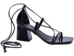 detalhe bico sandália feminina preto feminino | VitriNerm