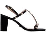 sandália feminina preto numeração especial par completo | VitriNerm